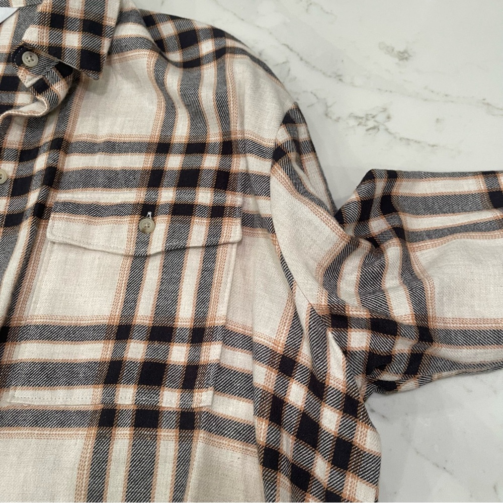 NWOT Old Navy “The Boyfriend” Plaid Button Down Shirt - Picture 10 of 15